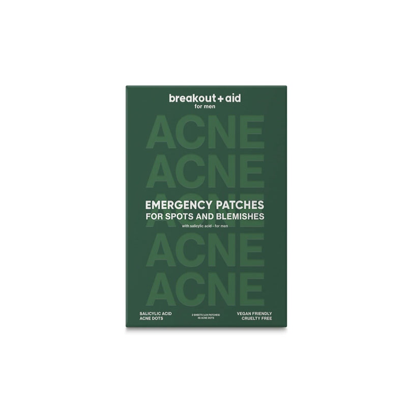 Breakout + Aid Emergency Patches for Spots & Blemishes with Salicylic Acid For Men