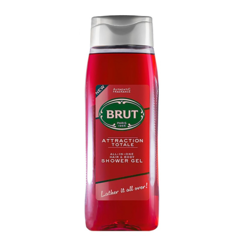 Brut Paris Attraction Totale All-In-One Hair & Body Shower Gel 500ml