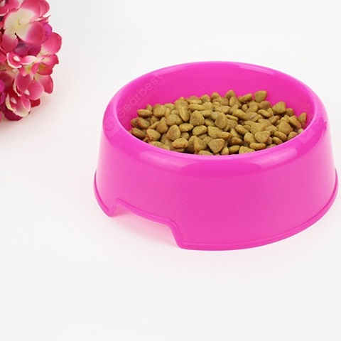 Candy Colored Pet Small Round Bowl - Deep Pink