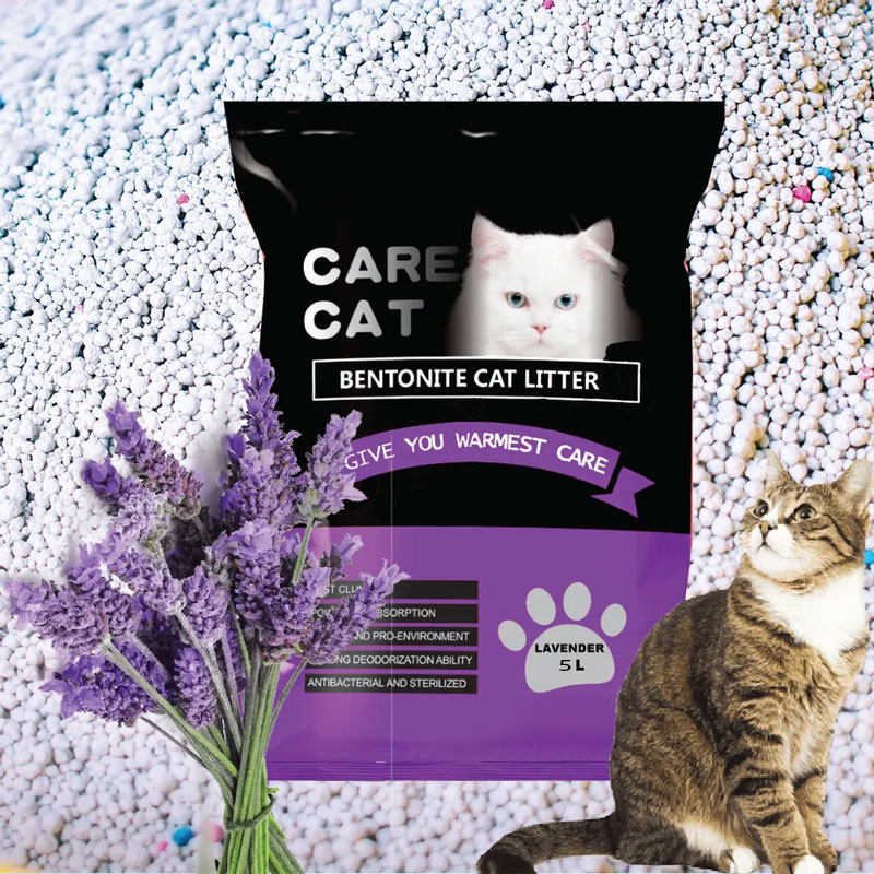 Care Cat Bentonite Cat litter Lavender Flavour 5L