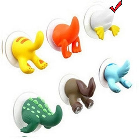 Cartoon Animal Tail Hook - White