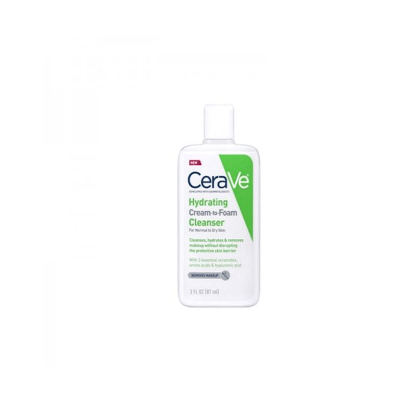 CeraVe Hydrating Cream To Foam Cleanser For Normal to Dry Skin 87ml