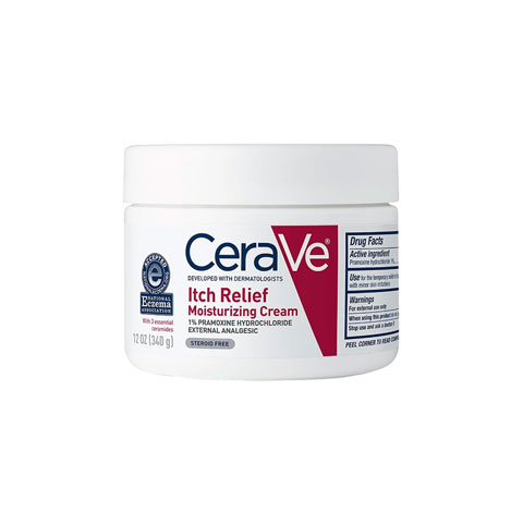CeraVe Itch Relief Moisturizing Cream for Dry and Itchy Skin 340g