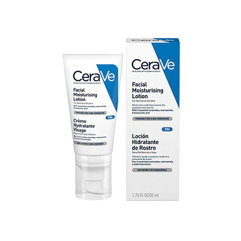 CeraVe PM Facial Moisturising Lotion For Normal To Dry Skin 52ml