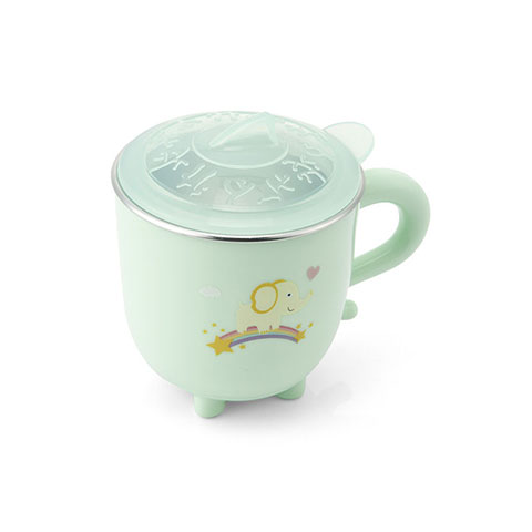 Children's Stainless Steel Colorful Water Cup - Green