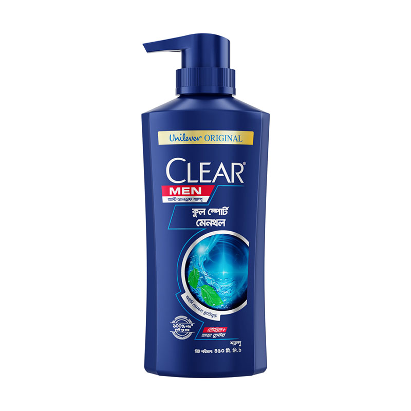 Clear Men Cool Sport Menthol Shampoo 450ml || The MallBD