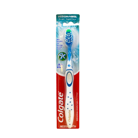 Colgate Max White Toothbrush Medium - Blue
