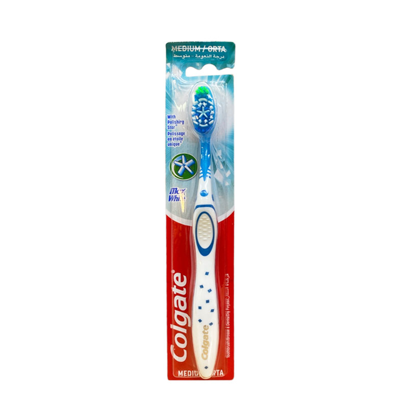 Colgate Max White Toothbrush Medium - Blue