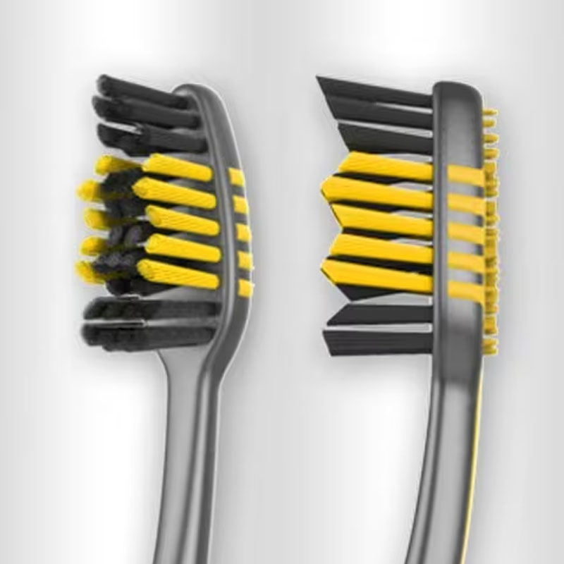 Colgate Zigzag Charcoal Toothbrush - Yellow