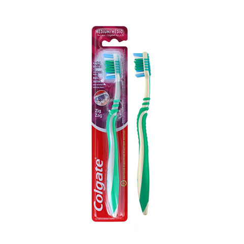 Colgate Zigzag Medium Toothbrush - Green