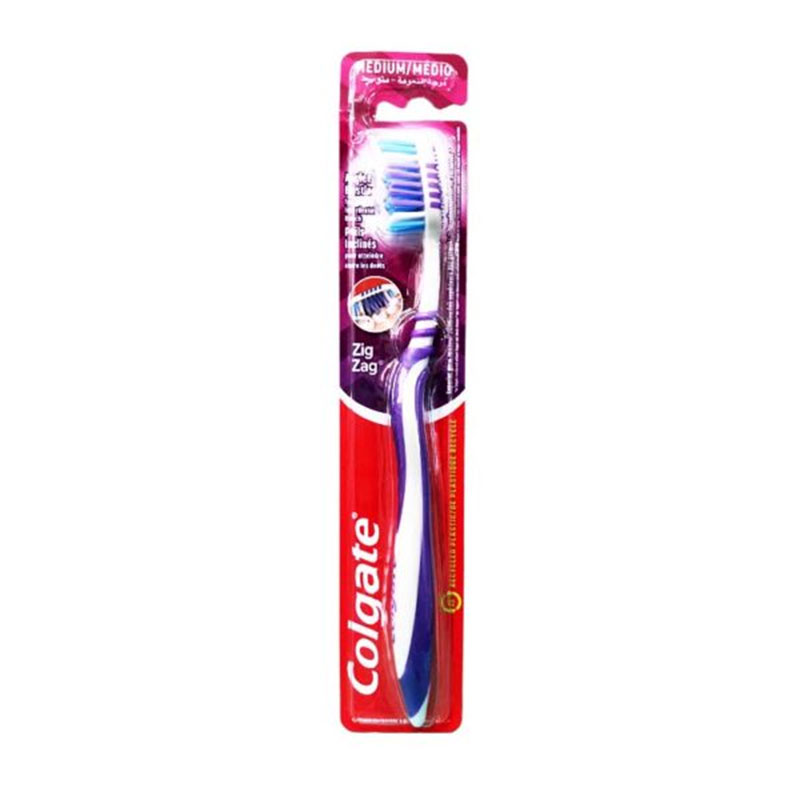 Colgate Zigzag Medium Toothbrush - Violet