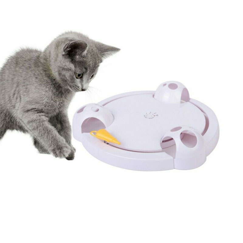 Crazy Electric Automatic Rotating Catching Mouse Cat Toy (301206)