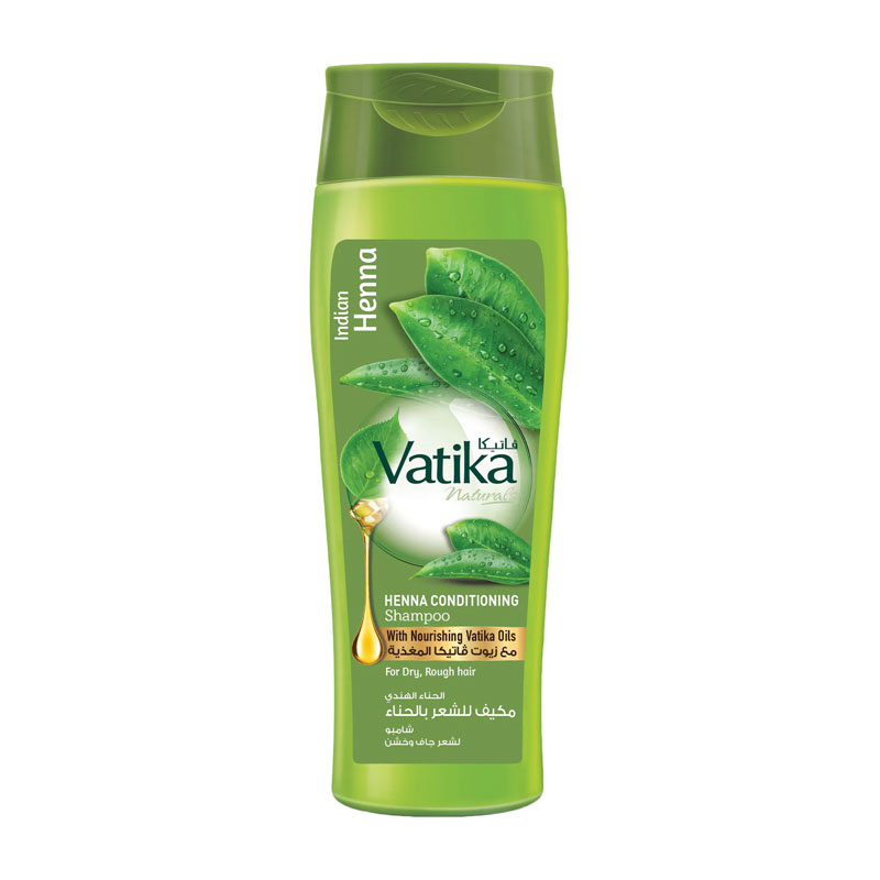 Dabur Vatika Naturals Indian Henna Conditioning Shampoo For Dry Rough Hair 400ml