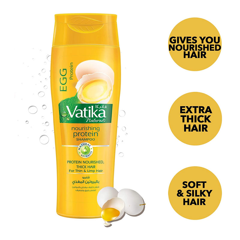 Dabur Vatika Naturals Nourishing Egg Protein Shampoo 400ml