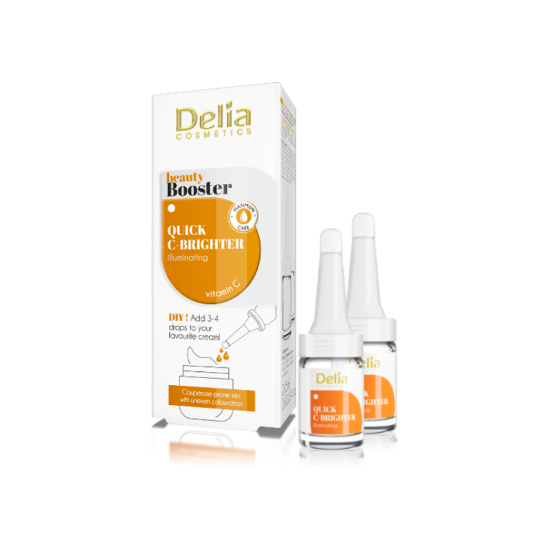 Delia Cosmetics Beauty Booster Quick C-Brighter Vitamin C Illuminating Drops - 2 x 5ml