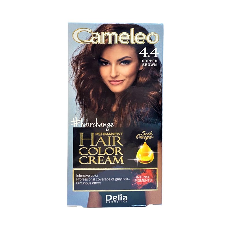 Delia Cosmetics Cameleo Permanent Hair Color Cream - 4.4 Copper Brown
