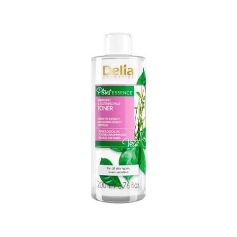 Delia Cosmetics Plant Essence Hydrating & Soothing Face Toner 200ml