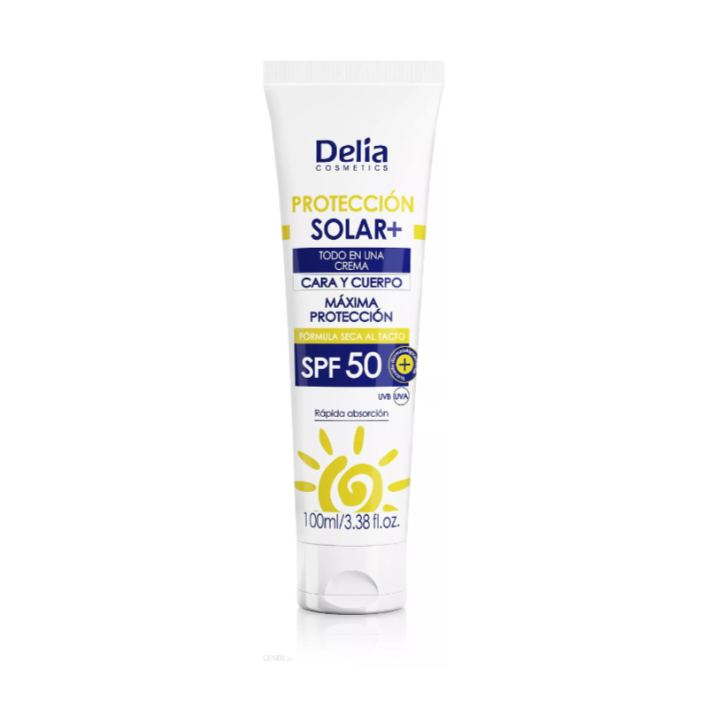 Delia Cosmetics Protection Solar+ Cream 100ml - SPF50