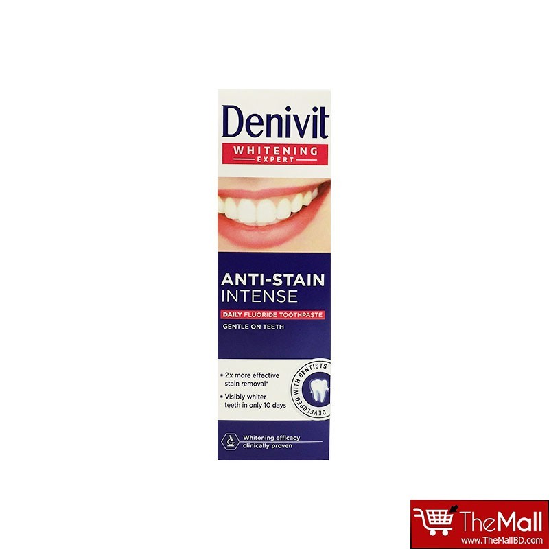 Denivit Anti Stain Intense Daily Fluoride Toothpaste 50ml