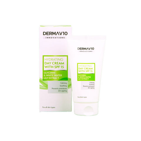 Derma V10 Innovations Hydrating Day Cream 50ml - SPF 15