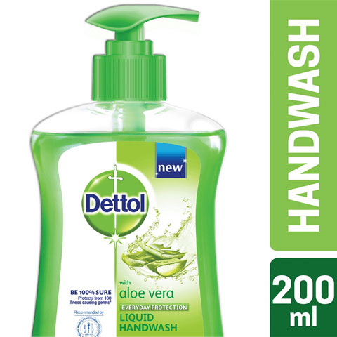 Dettol Aloe Vera Everyday Protection Liquid Hand Wash 200ml
