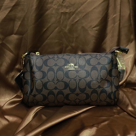 Double C Printed inspired By Ladies Handbag (888) - Coffee