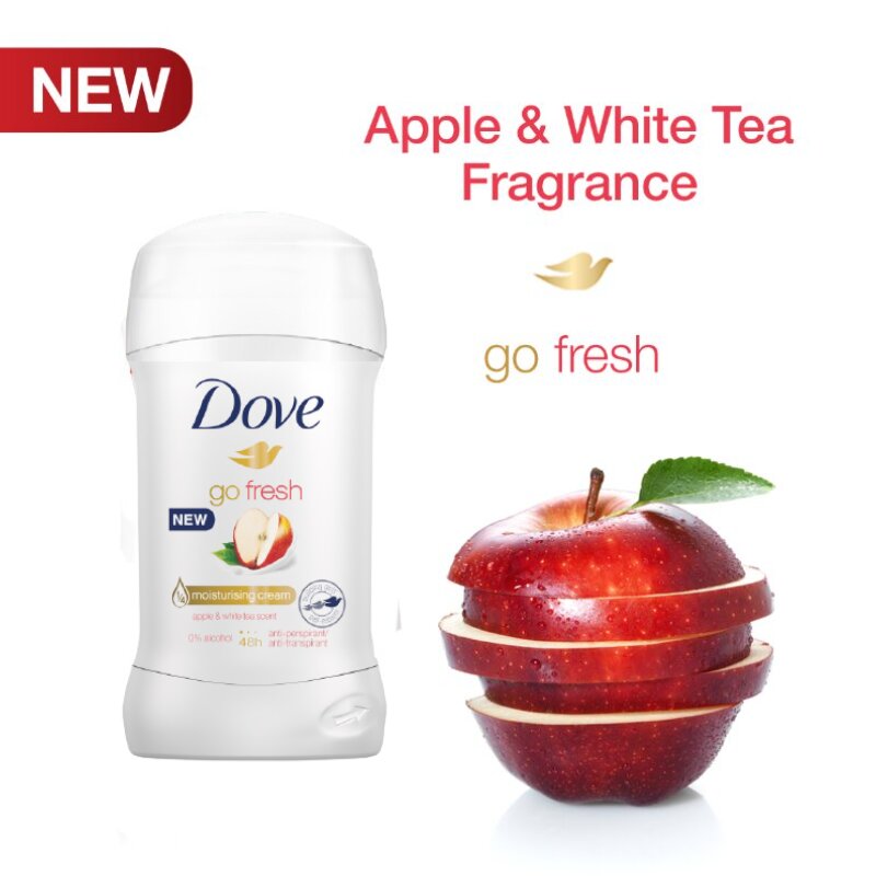 Dove Go Fresh Apple & White Tea Antiperspirant Deodorant Stick 40ml