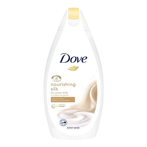 Dove Nourishing Silk Microbiome Gentle Body Wash 450ml