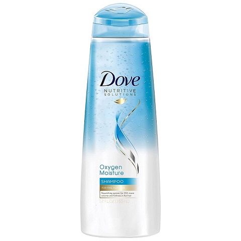 Dove Oxygen Moisture Shampoo For Fine Flat Hair 355ml