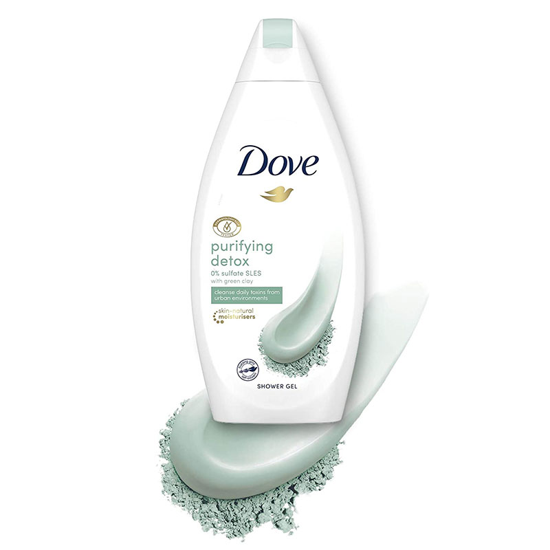 Dove Purifying Detox Green Clay Shower Gel 500ml