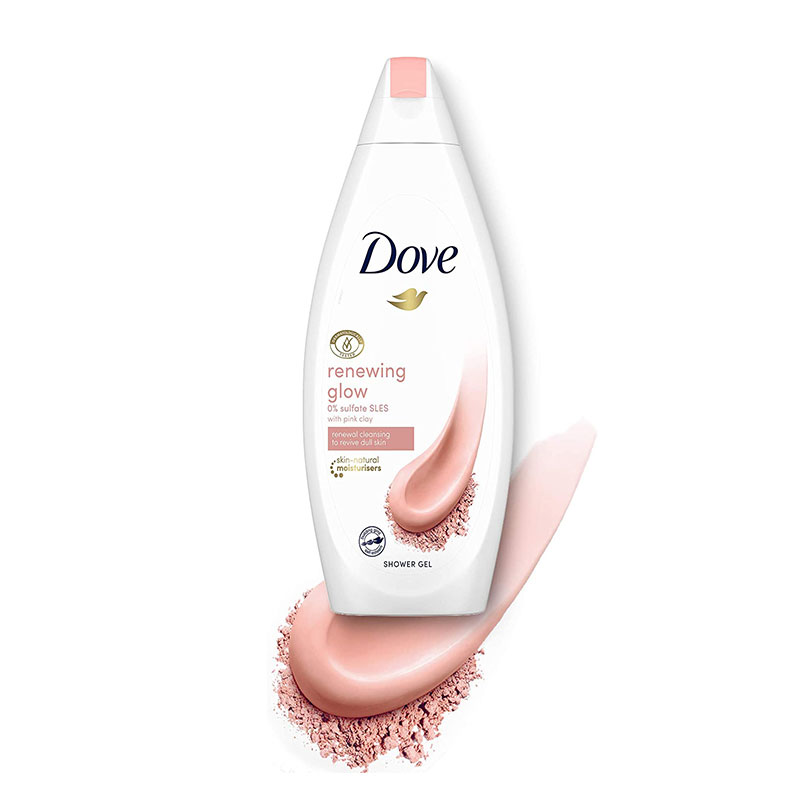 Dove Renewing Glow Pink Clay Shower Gel 250ml