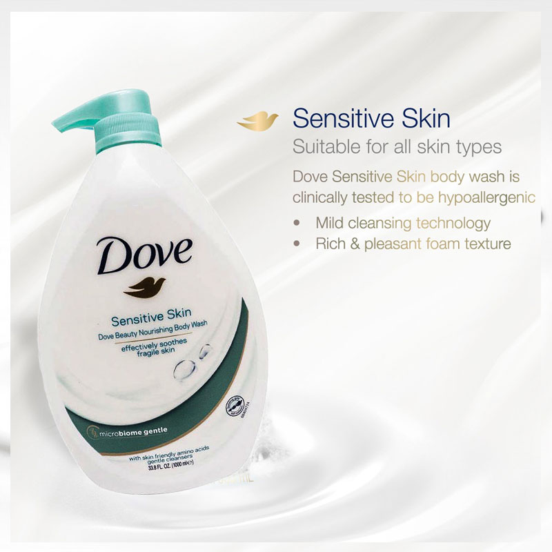 Dove Sensitive Skin Beauty Nourishing Body Wash 1000ml