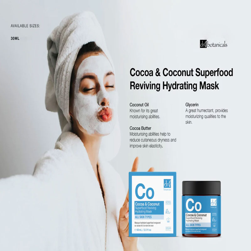 Dr Botanicals Cocoa Coconut Superfood Reviving Hydrating Mask 60ml
