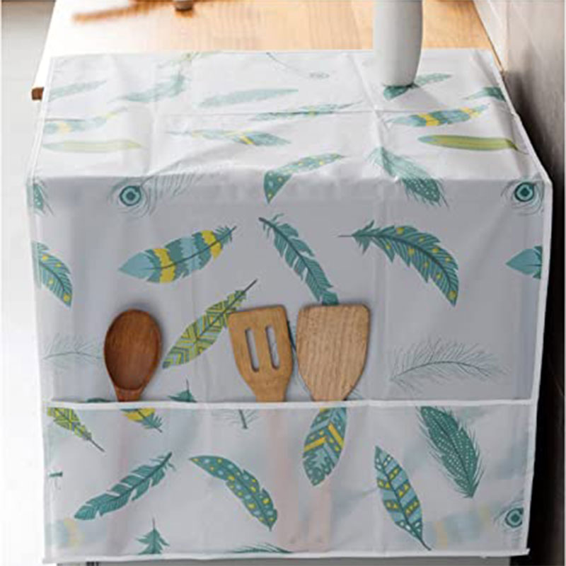 Dust & Oil-Proof Refrigerator Cover Cloth With Storage Bag