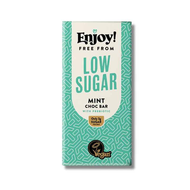 Enjoy Free From Low Sugar Choc Bar 70g - Mint