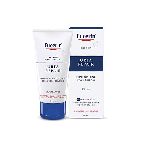 Eucerin Urea Repair Replenishing Face Cream 5% Urea For Dry Skin 50ml