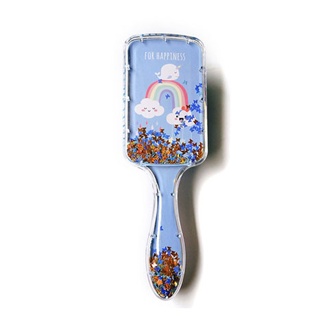 Exclusive Quicksand Sequin Hairdressing Comb - Blue