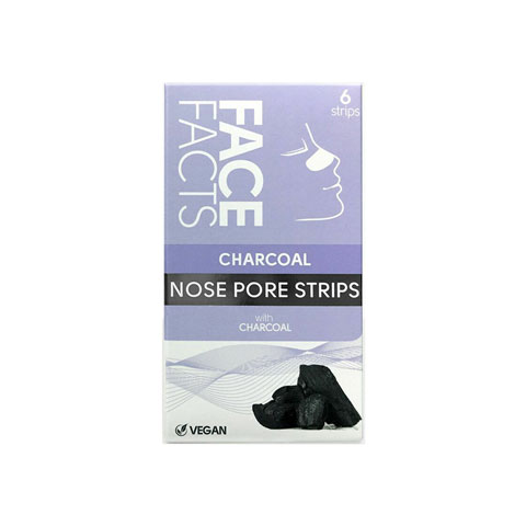 Face Facts Charcoal Nose Cleansing Pore Strips - 6 Strips