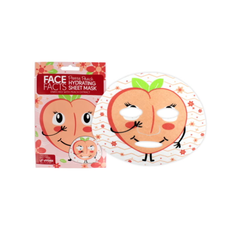 Face Facts Pretty Peach Hydrating Sheet Mask 20ml