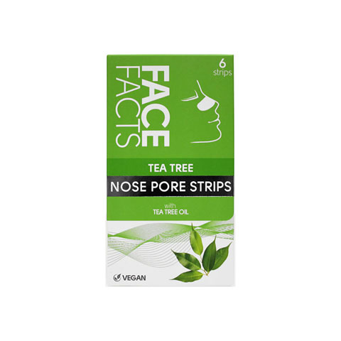 Face Facts Tea Tree Nose Pore Strips - 6 Strips (5476)