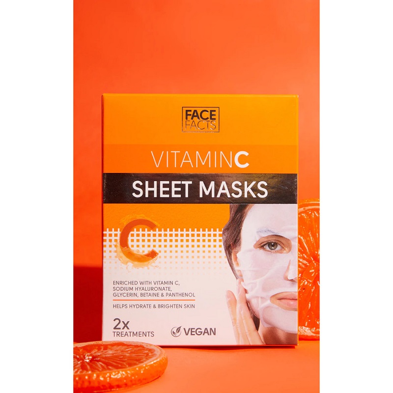 Face Facts Vitamin C Sheet Masks 2X Treatments