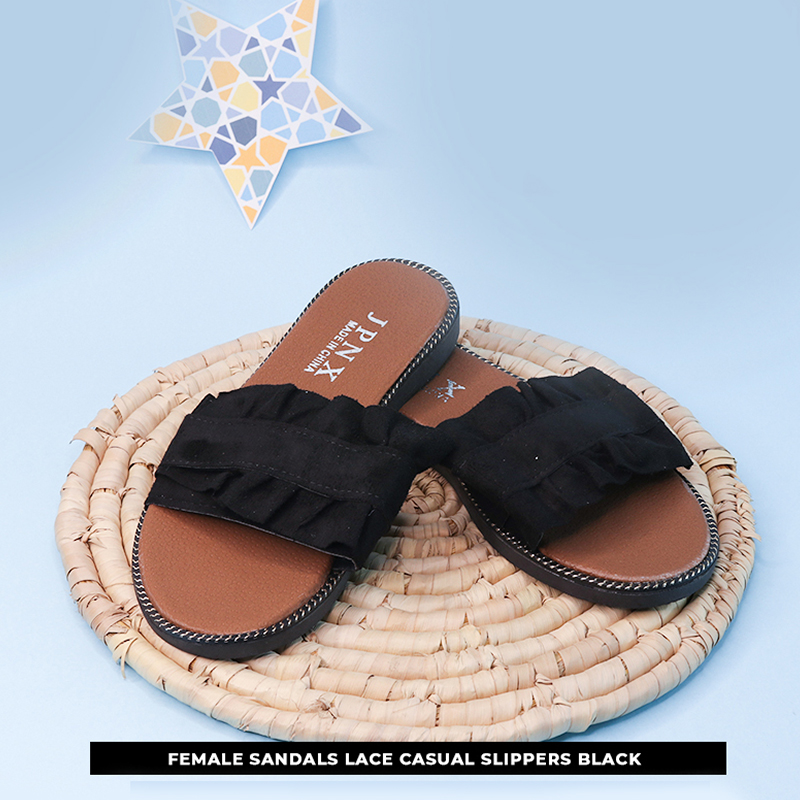 Female Sandals Lace Casual Slippers
