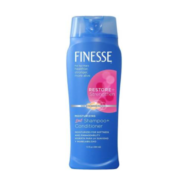 Finesse Restore + Strengthen Moisturizing 2in1 Shampoo + Conditioner 384ml