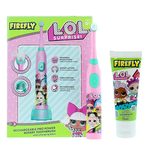 Firefly LOL Surprise Rechargeable Pro Power Rotary Toothbrush