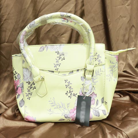 Floral Printed Inspired By Ladies Handbag (218) - Yellow Flower