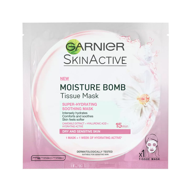 Garnier Moisture Bomb Supper Hydrating Soothing Tissue Mask 32g