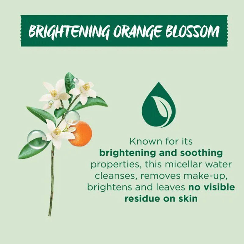 Garnier Organic Brightening Orange Blossom Micellar Water 400ml