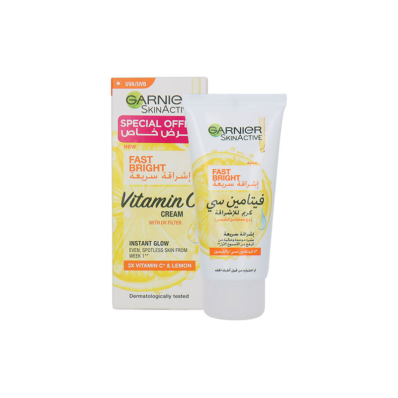 Garnier Skin Active Fast Bright Vitamin C Cream With UV Filter 50ml