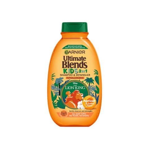 Garnier Ultimate Blends Kids 2 In 1 Shampoo & Detangler With Apricot & Cotton Flower 250ml