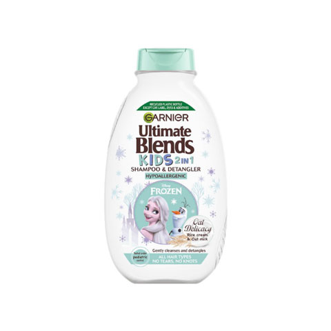 Garnier Ultimate Blends Kids 2 In 1 Shampoo & Detangler With Rice Cream & Oat Milk 250ml